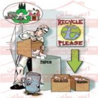 پوستر کارتونی تفکیک زباله